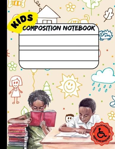 Cover image for Single Lined Composition Notebook for Kids