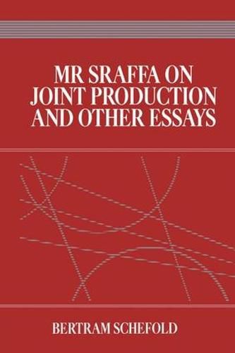 Cover image for Mr Sraffa on Joint Production and Other Essays