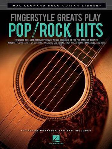 Cover image for Fingerstyle Greats Play Pop/Rock Hits