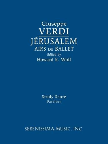 Cover image for Jerusalem, Airs de Ballet: Study score