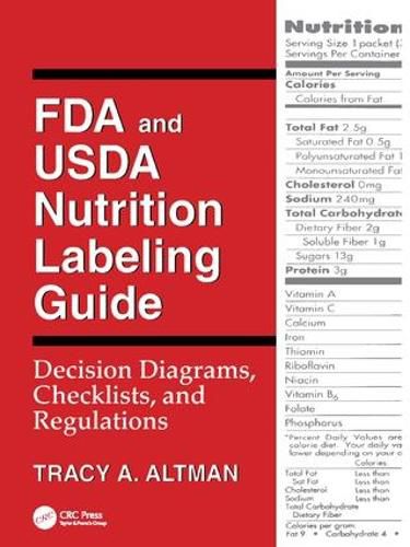 Cover image for FDA and USDA Nutrition Labeling Guide: Decision Diagrams, Check