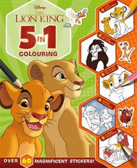 Cover image for Disney The Lion King: 5 in 1 Colouring