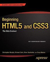 Cover image for Beginning HTML5 and CSS3: The Web Evolved