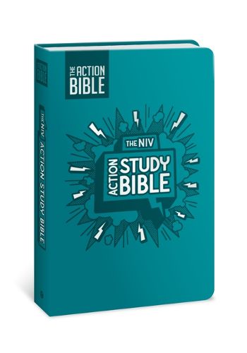 Cover image for NIV Action Study Bible, Leathersoft, Aqua, Full Color