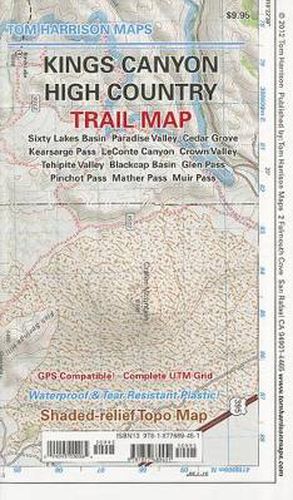 Kings Canyon High Country Trail Map