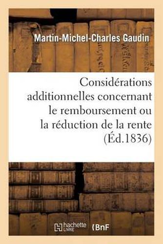 Considerations Additionnelles Concernant Le Remboursement Ou La Reduction de la Rente