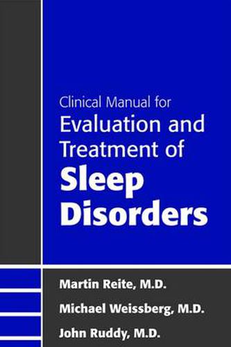 Cover image for Clinical Manual for the Evaluation and Treatment of Sleep Disorders