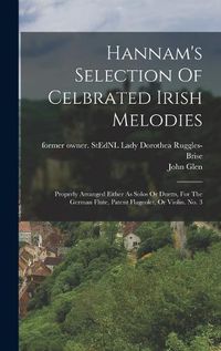 Cover image for Hannam's Selection Of Celbrated Irish Melodies