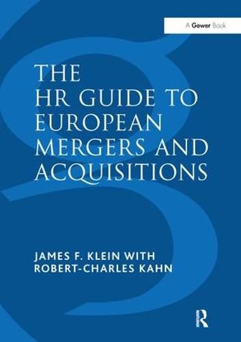 Cover image for The HR Guide to European Mergers and Acquisitions