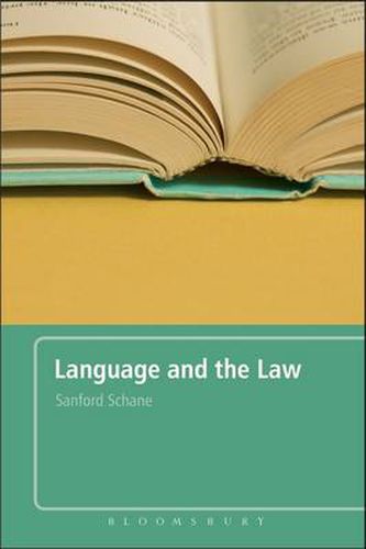 Cover image for Language and the Law: With a Foreword by Roger W. Shuy