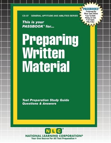 Cover image for Preparing Written Material