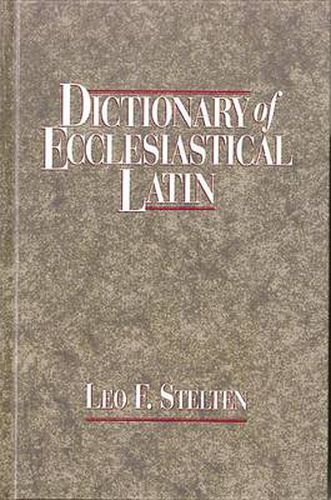 Cover image for Dictionary of Ecclesiastical Latin