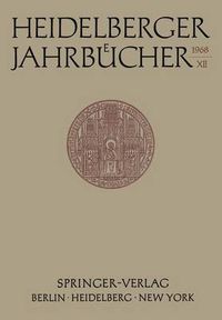 Cover image for Heidelberger Jahrbucher