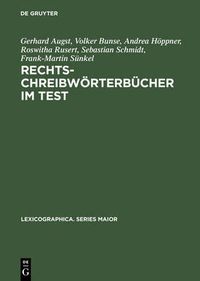 Cover image for Rechtschreibwoerterbucher im Test