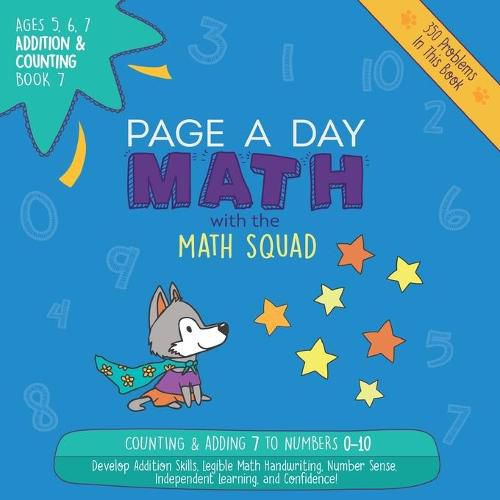 Cover image for Page A Day Math Addition & Counting Book 7: Adding 7 to the Numbers 0-10