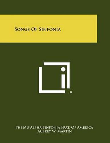 Cover image for Songs of Sinfonia