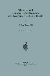 Cover image for Theorie Und Konstantenbestimmung Des Hydrometrischen Flugels