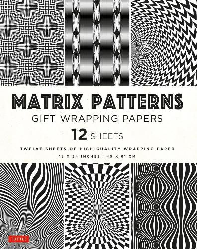 Matrix Patterns Gift Wrapping Papers - 12 sheets