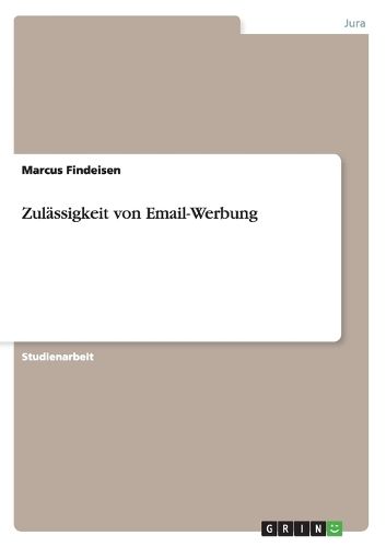 Cover image for Zulassigkeit von Email-Werbung