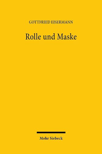 Cover image for Rolle und Maske