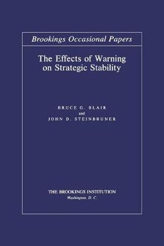 Cover image for The Effects of Warning on Strategic Stability