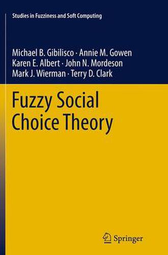 Fuzzy Social Choice Theory