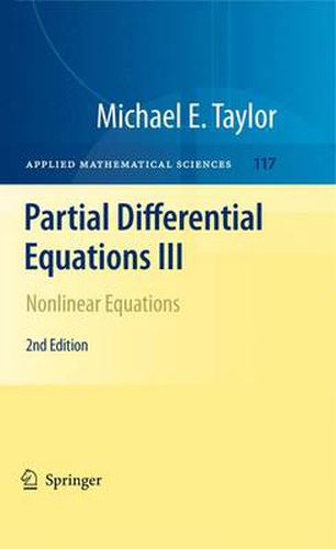 Cover image for Partial Differential Equations III: Nonlinear Equations