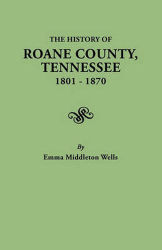 History of Roane County, Tennessee, 1801-1870