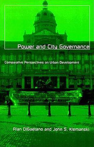 Cover image for Power And City Governance: Comparative Perspectives on Urban Development