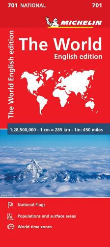 Cover image for The World - Michelin National Map 701: Map