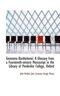 Cover image for Sinonoma Bartholomei