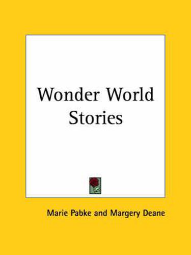 Cover image for Wonder World Stories (1884)