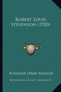 Cover image for Robert Louis Stevenson (1920)