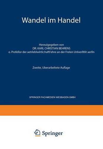 Cover image for Wandel Im Handel