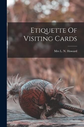 Cover image for Etiquette Of Visiting Cards