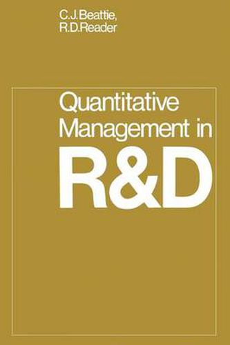 Cover image for Quantitative Management in R & D