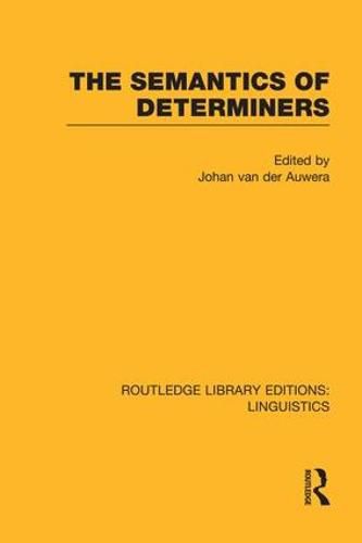 Cover image for The Semantics of Determiners