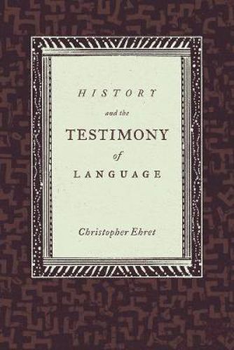 Cover image for History and the Testimony of Language