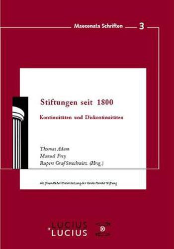 Cover image for Stiftungen seit 1800