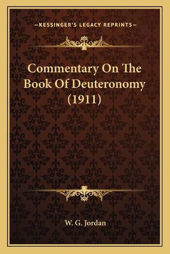 Cover image for Commentary on the Book of Deuteronomy (1911)