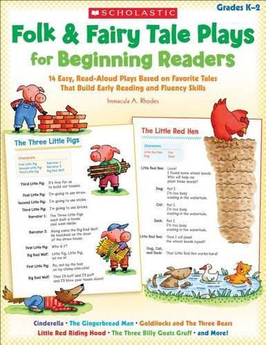 Cover image for Folk & Fairy Tale Plays for Beginning Readers: 14 Readers Theater Plays That Build Early Reading and Fluency Skills