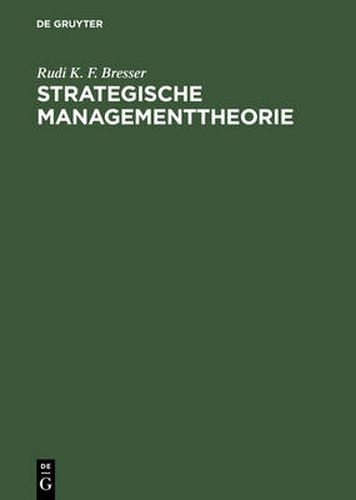 Cover image for Strategische Managementtheorie