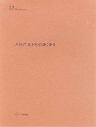 Cover image for Aeby & Perneger: De Aedibus 27