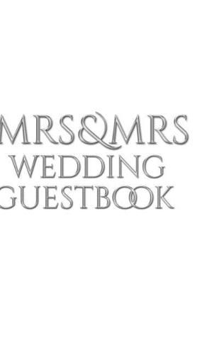 Mrs and Mrs wedding stylish Guest Book