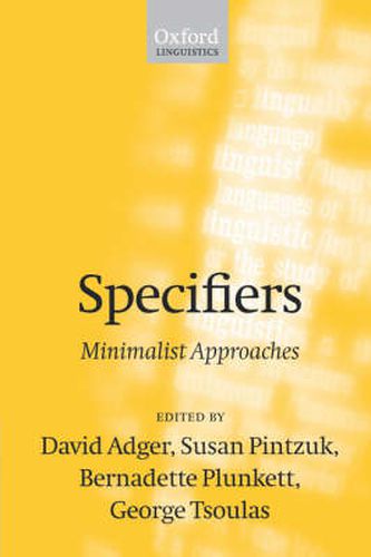 Cover image for Specifiers: Minimalist Approaches