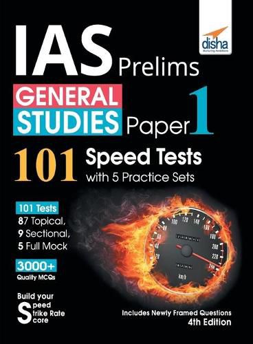 Cover image for IAS Prelims General Studies Paper 1 - 101 Speed Tests with 5 Practice Sets