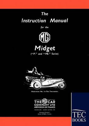 Cover image for Instruction Manual for the MG Midget (P/PB Series)