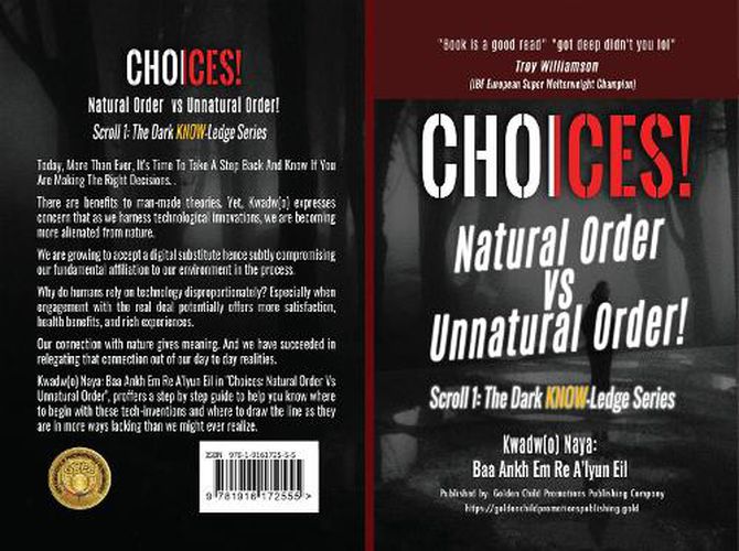 Cover image for Choices!: Natural Order vs Unnatural Order