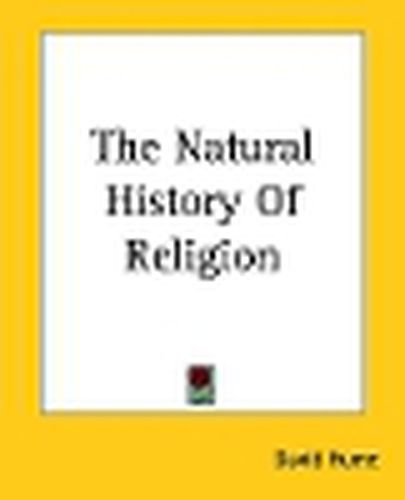 Cover image for The Natural History Of Religion