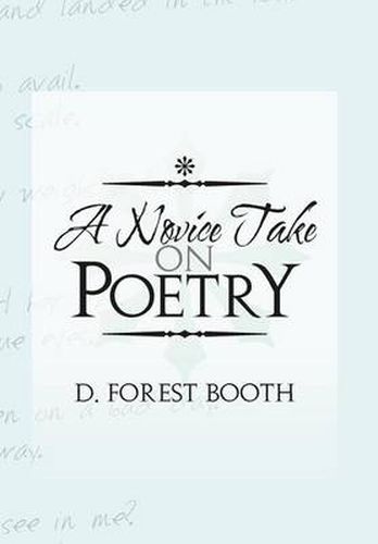 Cover image for A Novice Take on Poetry